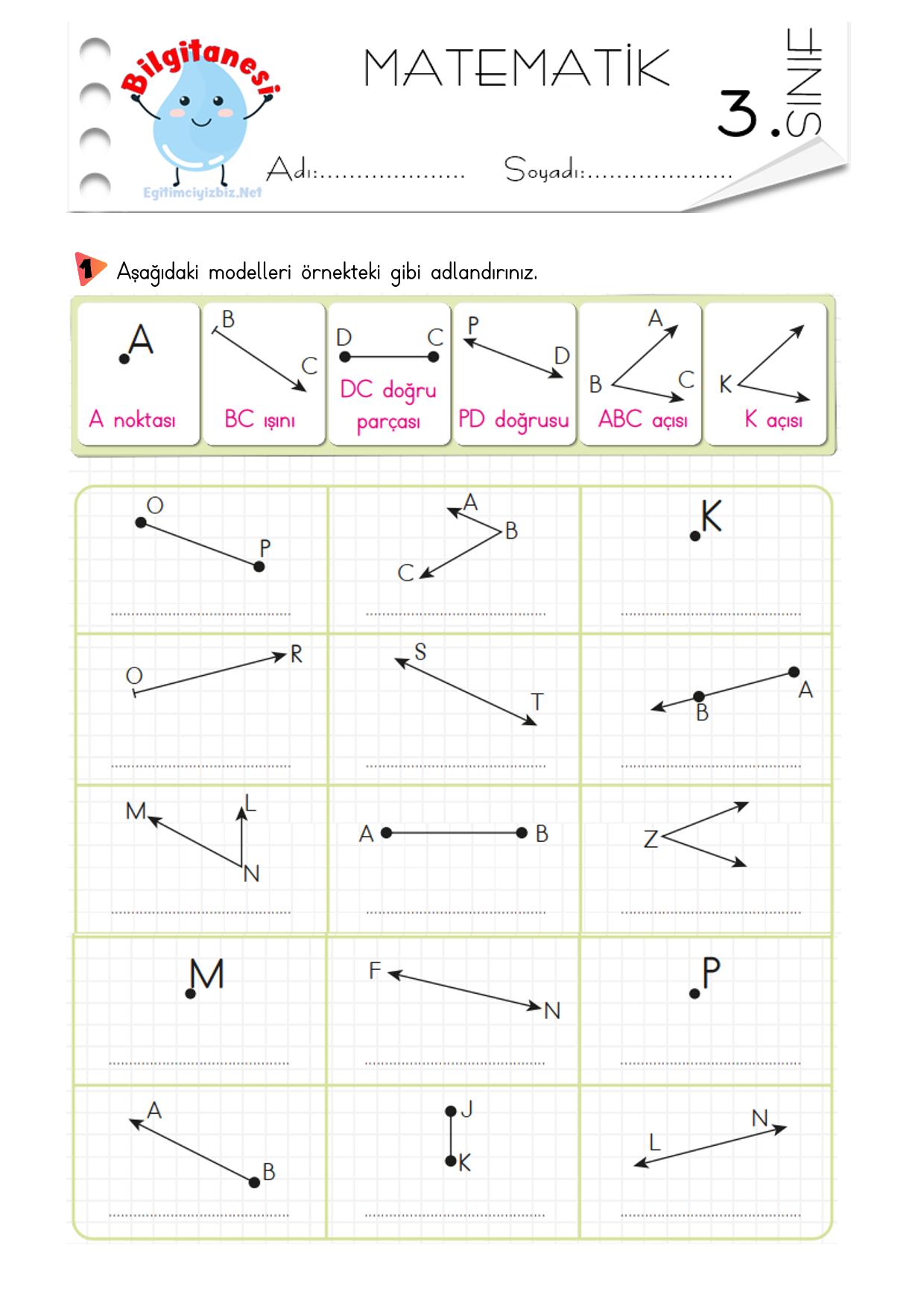 3. Sınıf Açılar Etkinliği-3